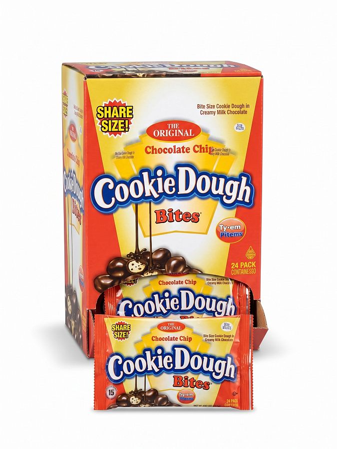 Cookie Dough Bites Chocolate Chip Bites Display 3oz 24ct