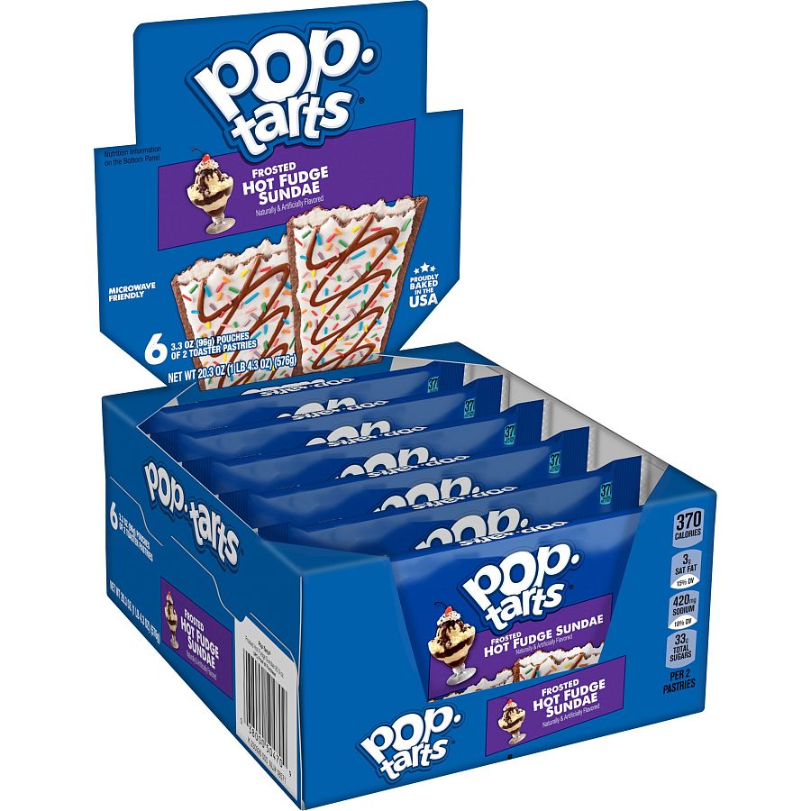 Pop Tarts Frosted Hot Fudge Sundae SS Box 6 Ct 3.3 Oz