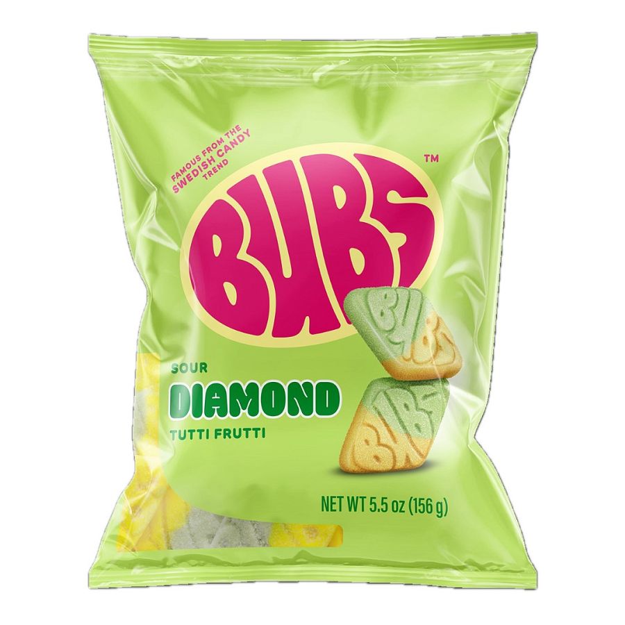 Bubs Sour Diamond Tutti Frutti Swedish Gummies 5.5 oz 8 ct