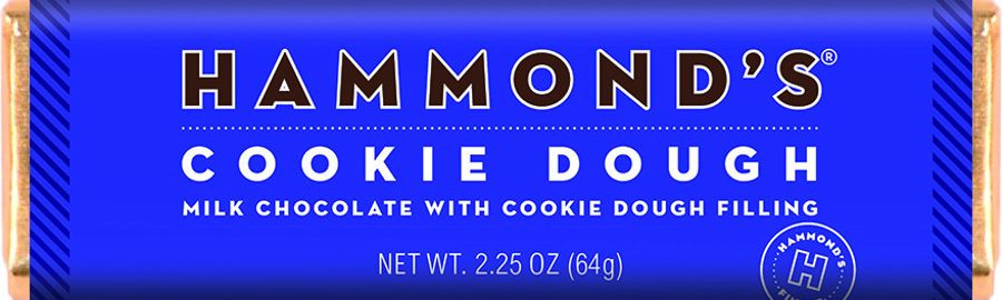 Hammond's Cookie Dough Milk Chocolate Bar 2.25 oz 12 ct