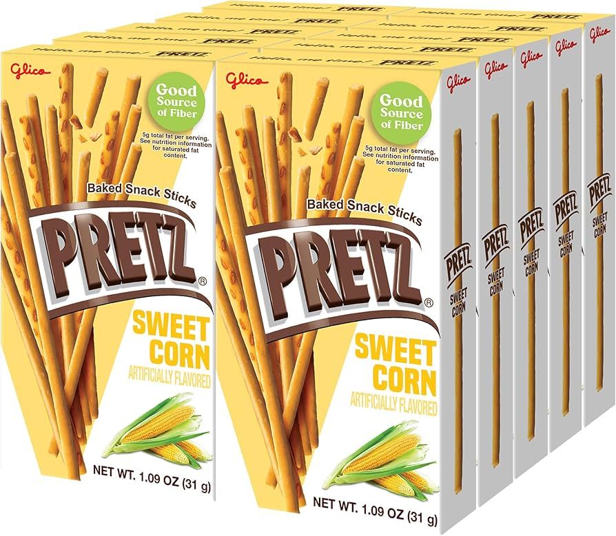 Glico Pocky Pretz Sweet Corn Snack Sticks 1.09 oz 10ct