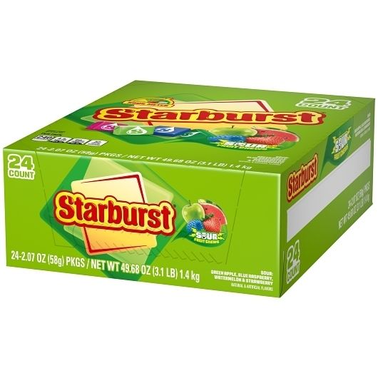Starburst Sour Chewy Fruit Candy 2.07 oz 24 ct