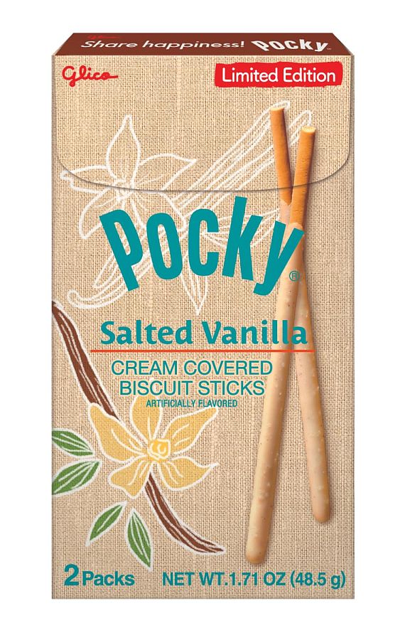 Pocky Salted Vanilla Cream Biscuit Sticks 1.71 oz 10ct Limited Edition
