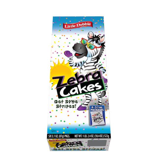 Little Debbie Vending Zebra Cakes 3.1 oz 6 ct