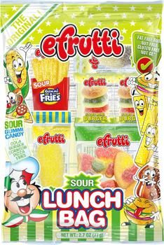 Efrutti Sour Lunch Bag Shelf Tray 2.7 oz 12 ct