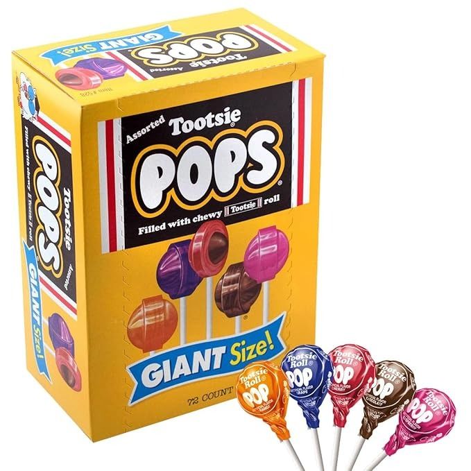 Tootsie Pop Giant Size Lollipop 72 ct