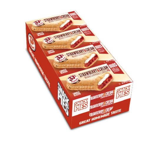 JJ Pie Strawberry and Cream Pie 4 oz 12 ct