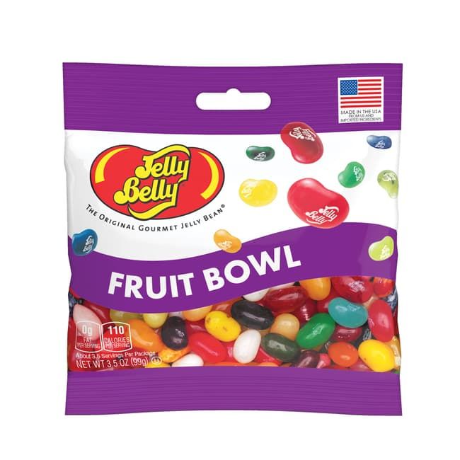 Jelly Belly FRUIT BOWL Jelly Bean Peg Bag 3.5 oz 12 ct