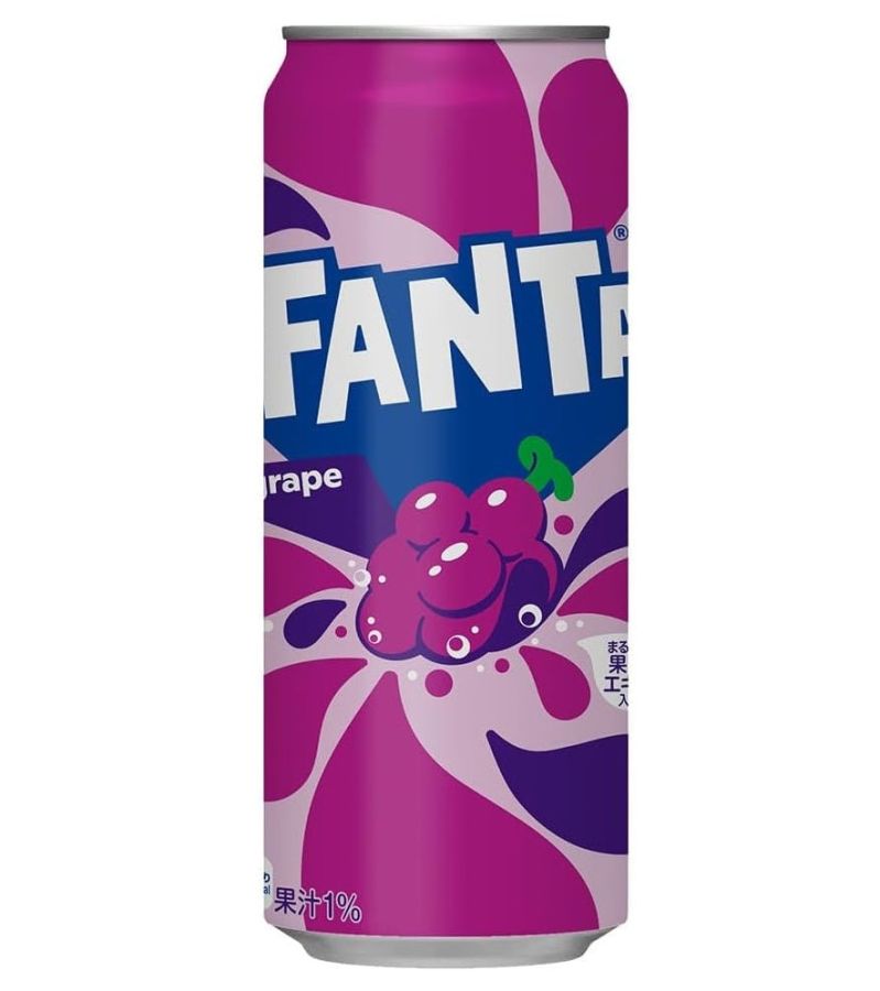 Fanta Japan Grape Soda 10.1 oz Can 6 Pack