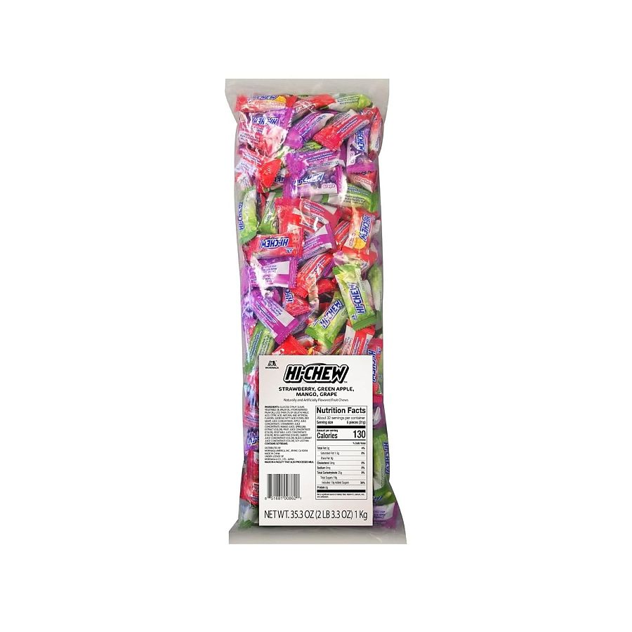 Hi Chew Assorted Fruit Chews 2.2 Lb Bulk Bag