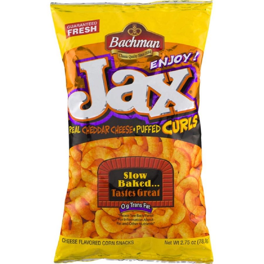 Utz Bachman Jax Cheese Puff Curls 3.5 oz 14 ct