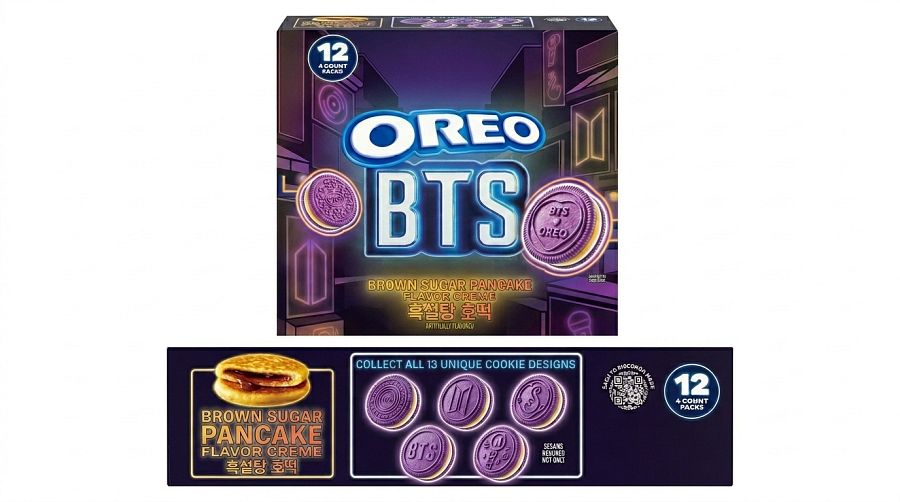 Oreo BTS Brown Sugar Pancake Cookies 12 ct Tray Single Serve