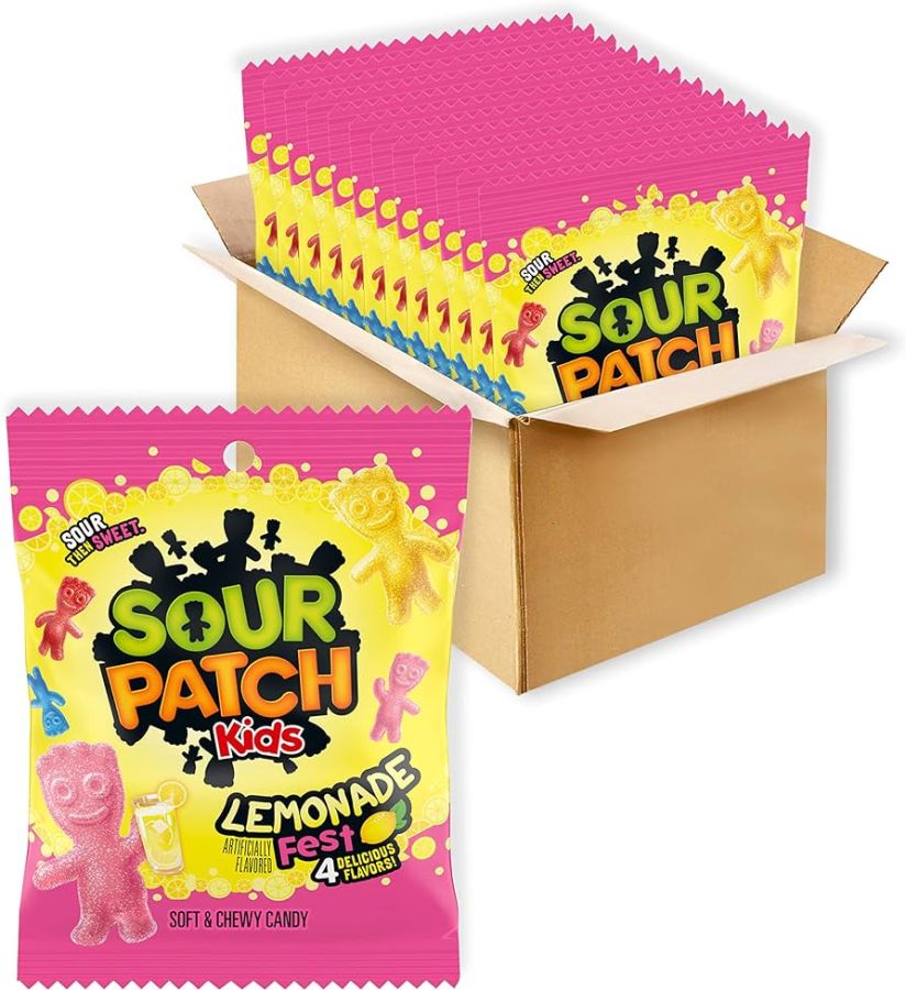 Sour Patch Kids 3.61 Oz Peg Bag Lemonade Fest