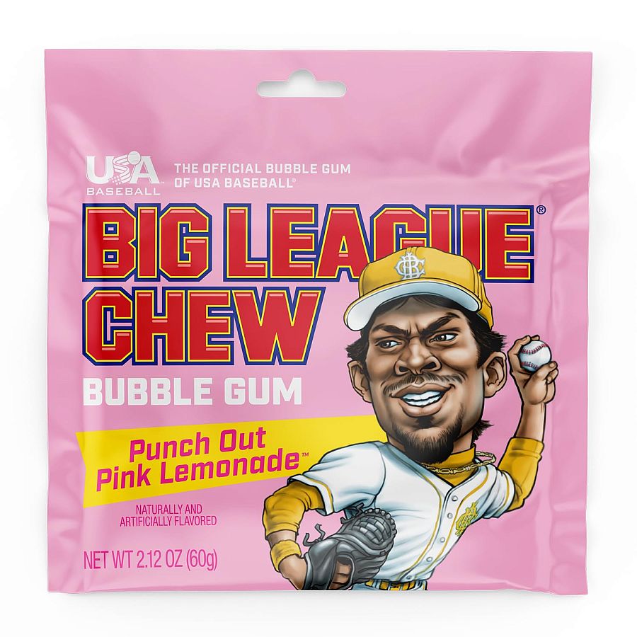Big League Chew 12 Ct 2.12 Oz Pink Lemonade Tray