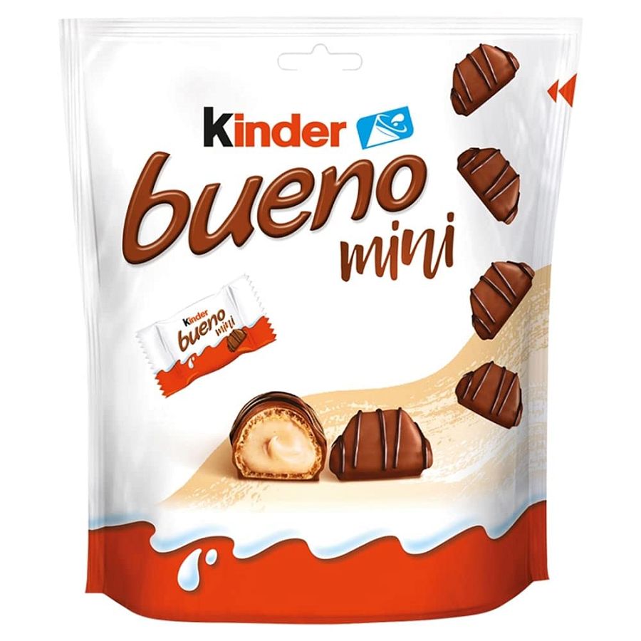 Kinder Bueno MINI Milk Chocolate Hazelnut 3.8 oz 6 ct Bags