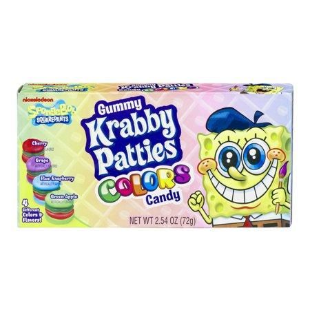 Spongebob Krabby Patties Colors Theater Box 12 Count 2.54 Ounce