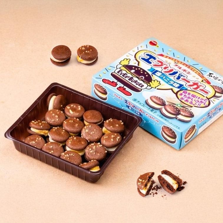 Bourbon Japan Every Burger Cookie Vanilla Cream 2.1 oz 10ct