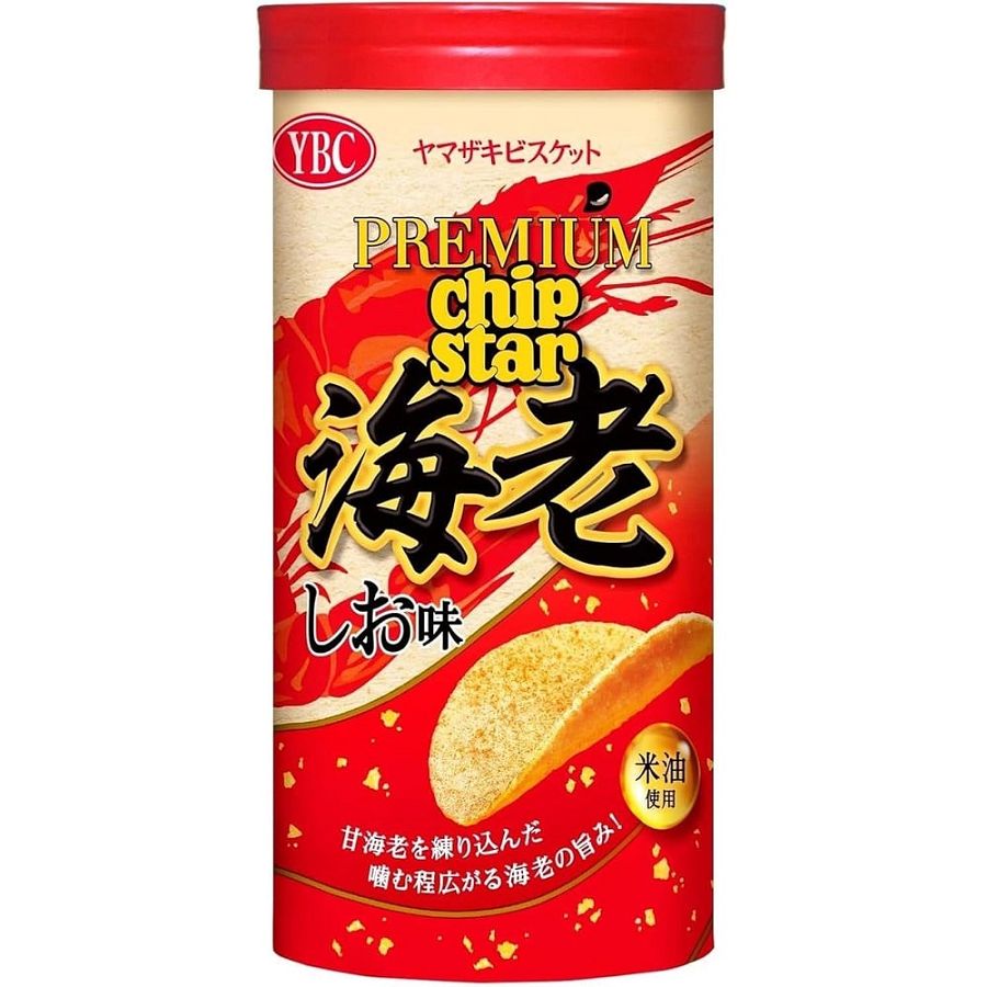 YBC Japan Chip Star Premium Chips Salted Shrimp 1.58oz 8 ct