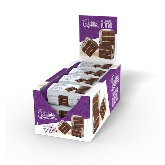 Cakebites Chocolate Tuxedo White Drizzle  Cookies 2oz 12 ct