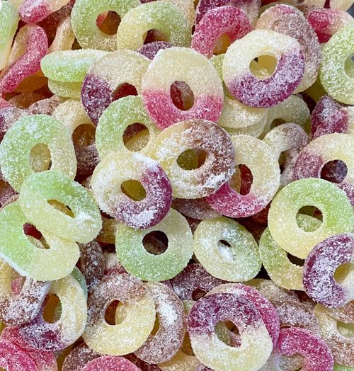 Fazer Swedish SOUR Tutti Frutti Summer Gummy Rings 3.7 lbs