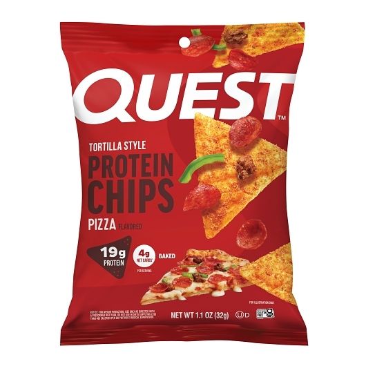 Quest Protein Chips Pizza Tortilla 1.1 oz 8ct Tray