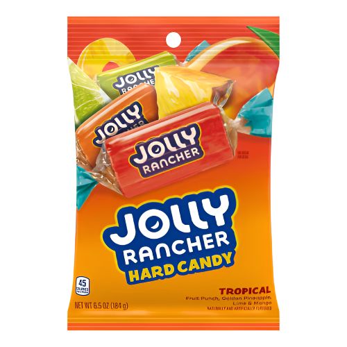 Jolly Rancher Tropical Hard Candy Peg Bag 6.5 oz