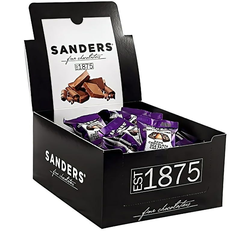 Sanders Dark Chocolate Sea Salt Caramel 0.5 oz 48ct Tray