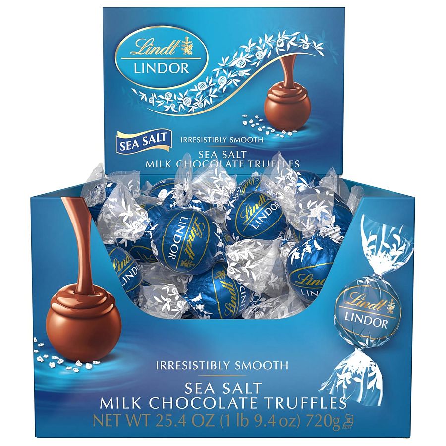 Lindt Lindor Milk Chocolate Sea Salt Truffles 25.4 oz 60 ct