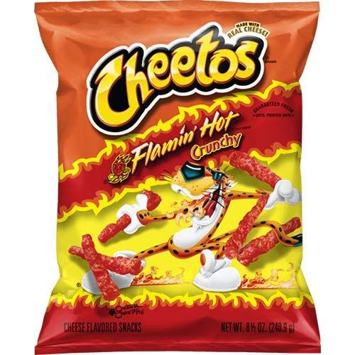 Frito Cheetos Flaming Hot Crunchy Chips 2.75 oz 32 ct