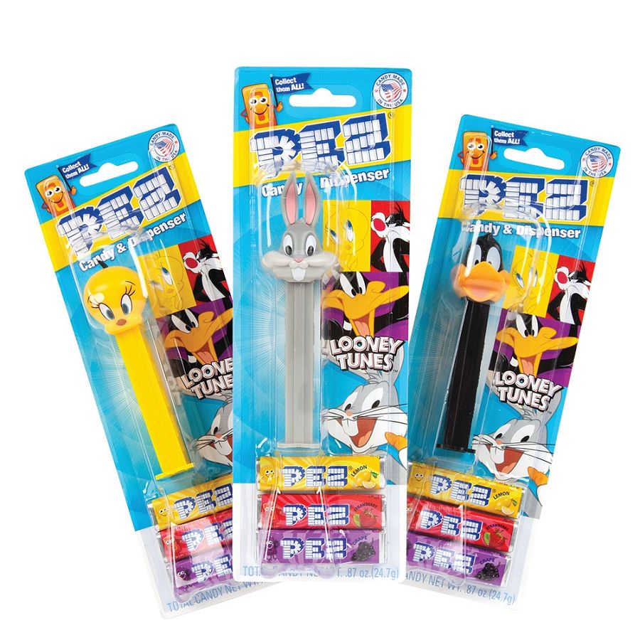 Pez Looney Tunes Bugs Bunny Blister Pack Candy 6ct