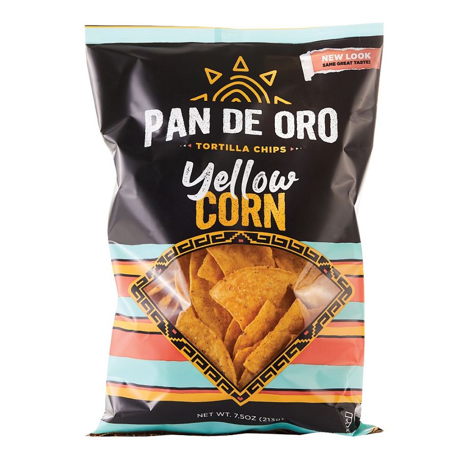 Pan De Oro Yellow Corn Tortilla Chips 7.5 oz 12ct