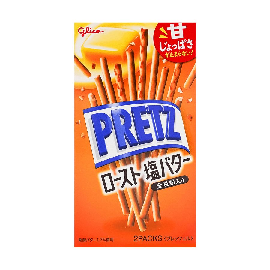 GLICO Japan Import Pretz Roasted Salted Butter Sticks 2.01oz 10ct