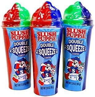 Slush Puppie 12 Ct 2.82 Oz Double Squeeze Candy Tray
