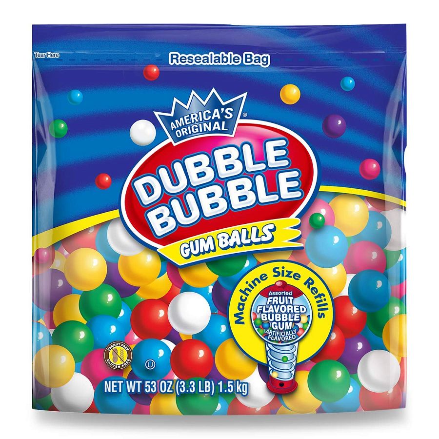Dubble Bubble Gum Balls 53 Oz