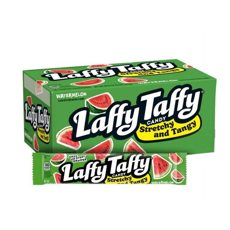 Laffy Taffy Watermelon Chewy Tangy Candy Bar 1.5 oz 24 ct