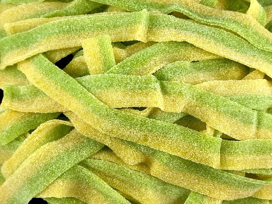 Dorval Sour Power Pickle Candy Belts Green Yellow 6.6 lb