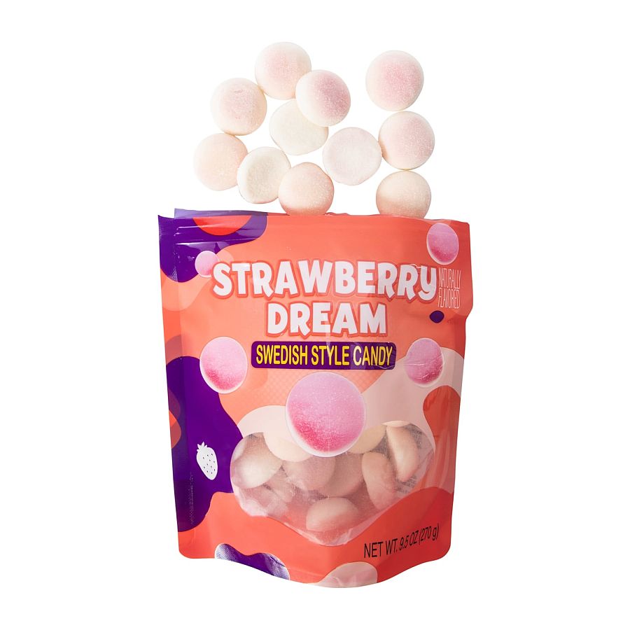 Amos Strawberry DREAM Swedish Style Gummy Candy 9.5oz 6 ct (1)