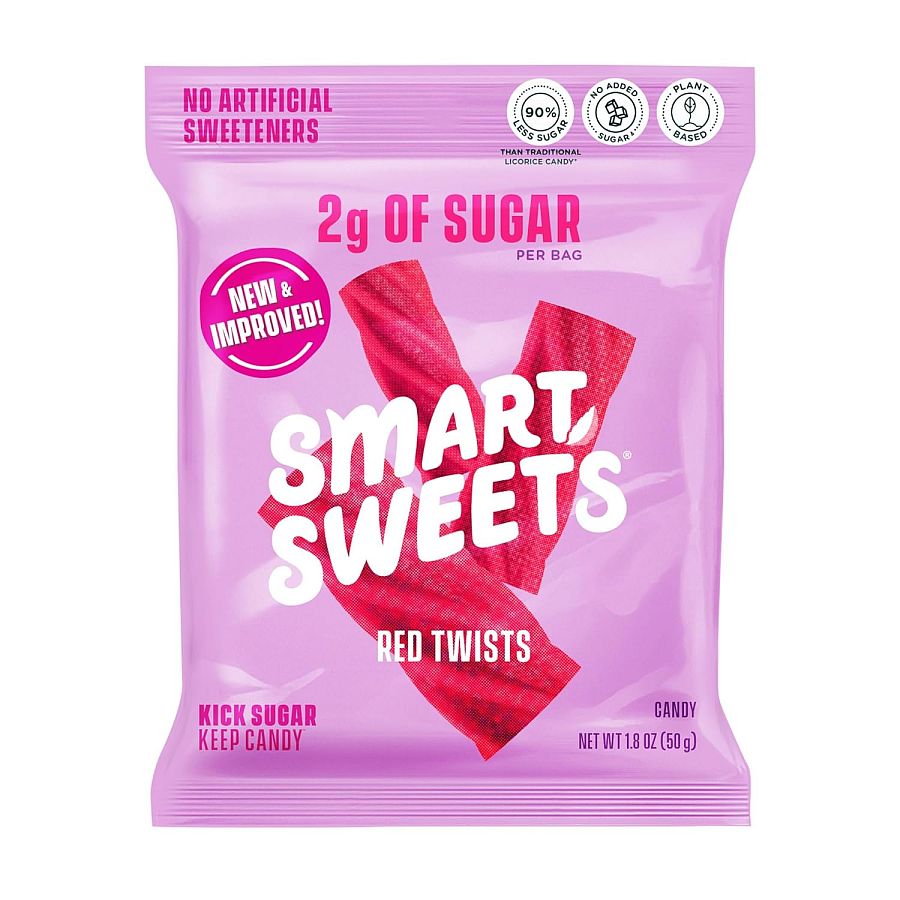 SmartSweets Red Twists Low Sugar Gummy 1.8 oz 12 ct (1)