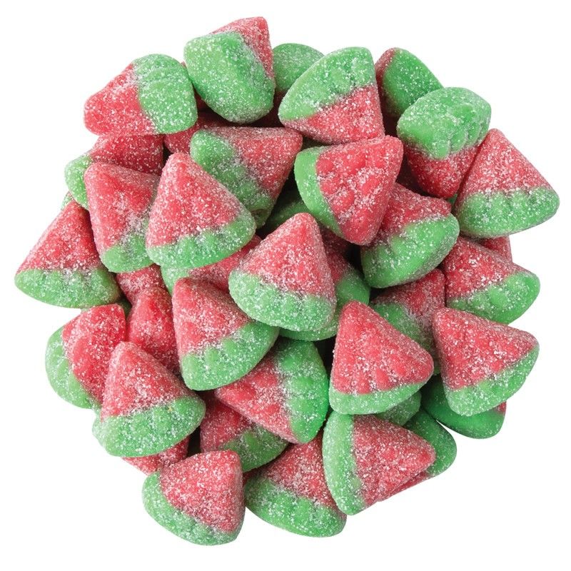 Clever Watermelon Gummy Slices Pink & Green 5lb