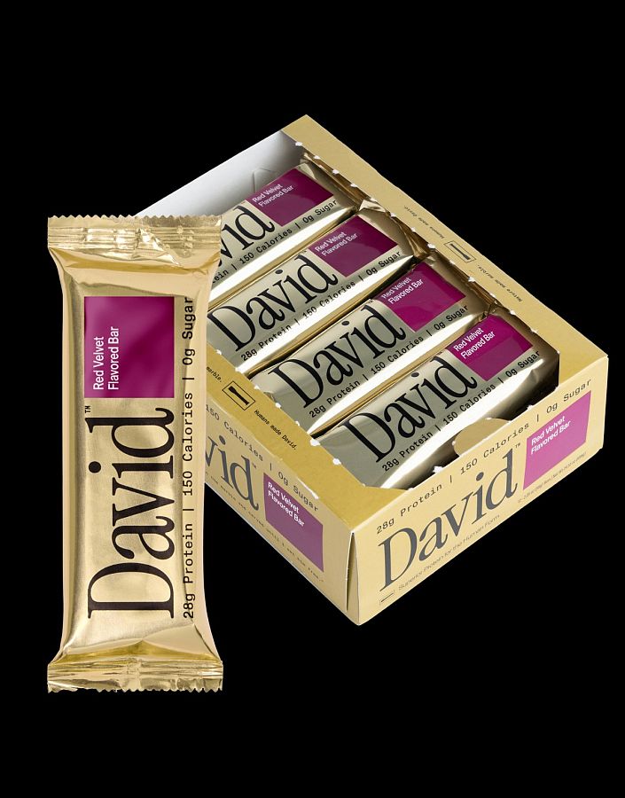 David High Protein Bars No Sugar RED VELVET 2.29 oz 12 ct
