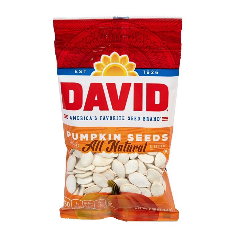 David All Natural Pumpkin Seeds 2.25 oz 12 ct