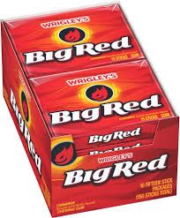 Wrigleys Big Red Cinnamon Gum 10 Count 15 Pieces Each Tray