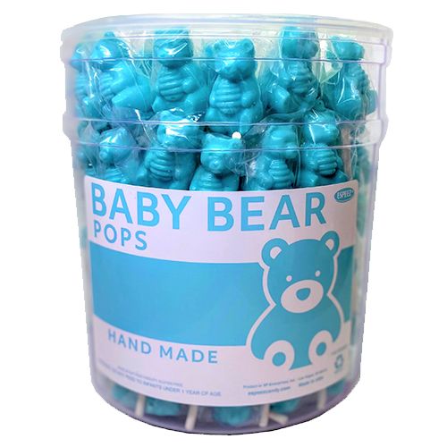 Espeez Baby Bear Blue Lollipop Cotton Candy 115 ct