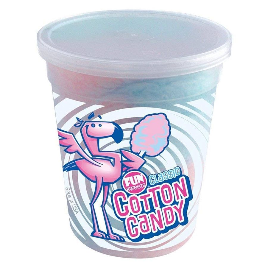 Fun Sweets Classic Cotton Candy Pink Blue Tub 1.5 oz