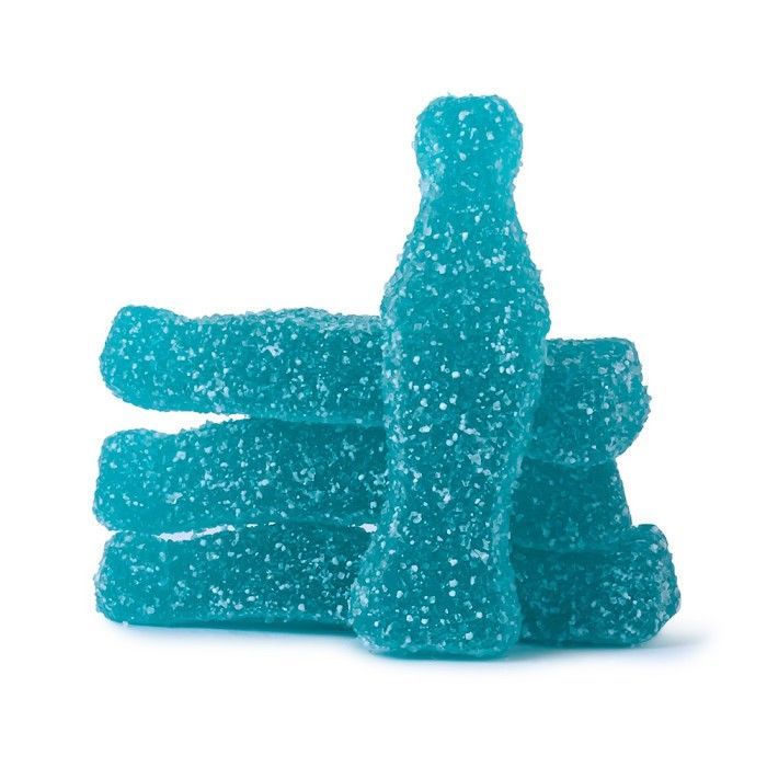 Clever Sour Blue Raspberry Soda Bottles 5lb