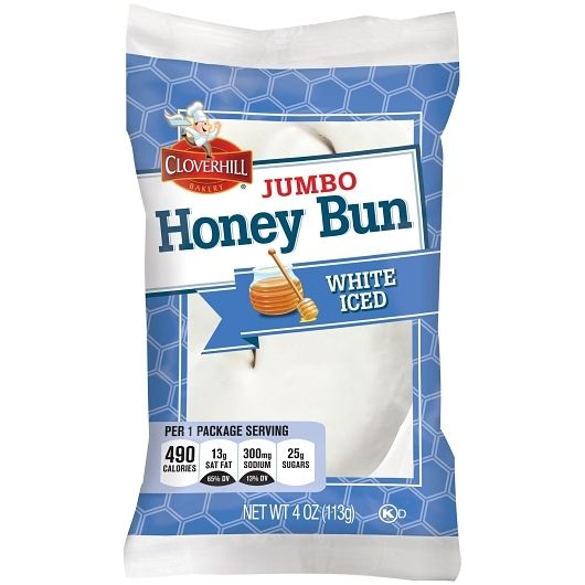 Cloverhill Jumbo Iced Honeybuns 4oz 6 ct