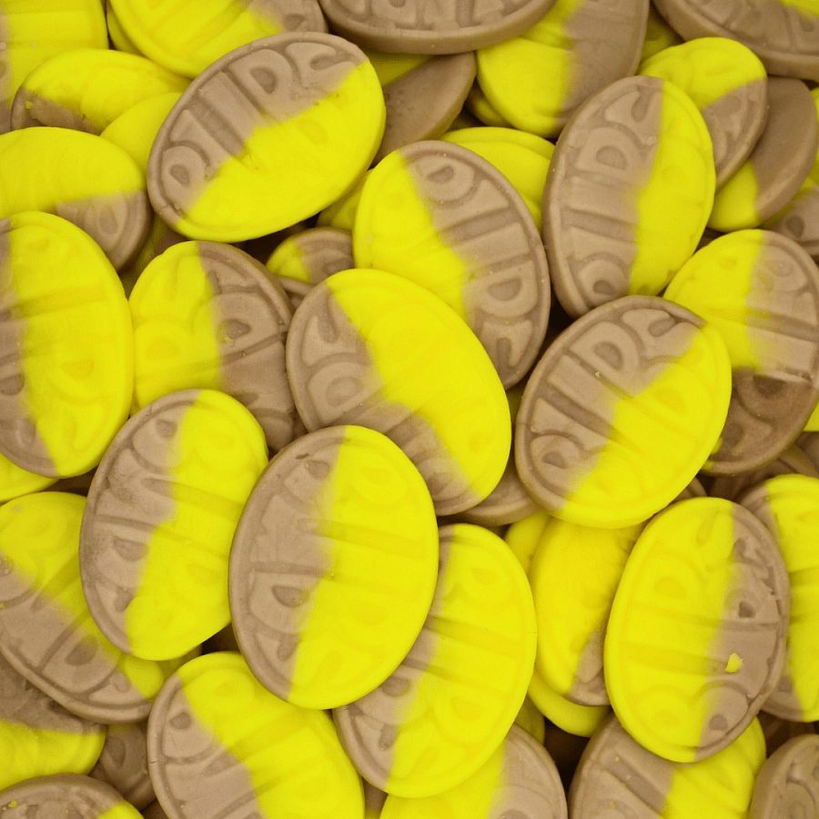 Bubs Mini Ovals Banana Toffee Gummy Candy 2.75 lb Bags