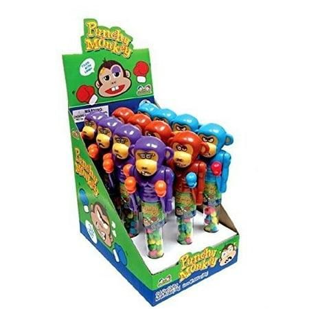 Kidsmania 12 Ct 0.42 Oz Punchy Monkey Candy Toy