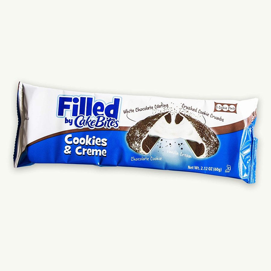 Cakebites Cookies & Cream Filled Cookies 2.12 oz 8 ct
