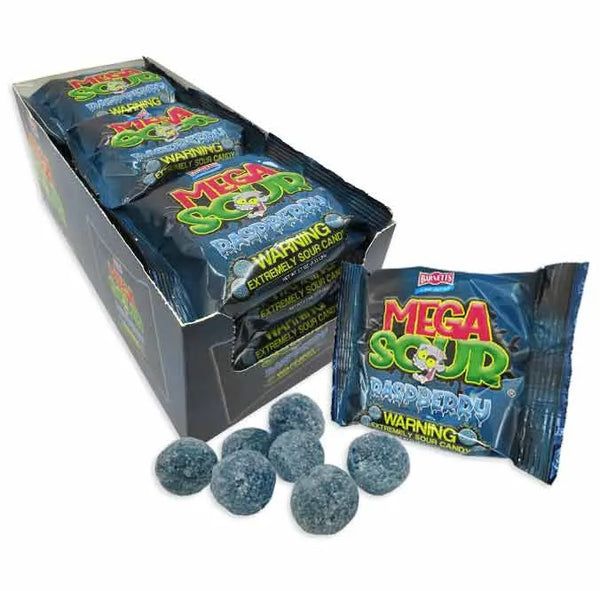 Barnetts UK Import Mega Sour Challenge RASPBERRY 3.66 oz 12ct